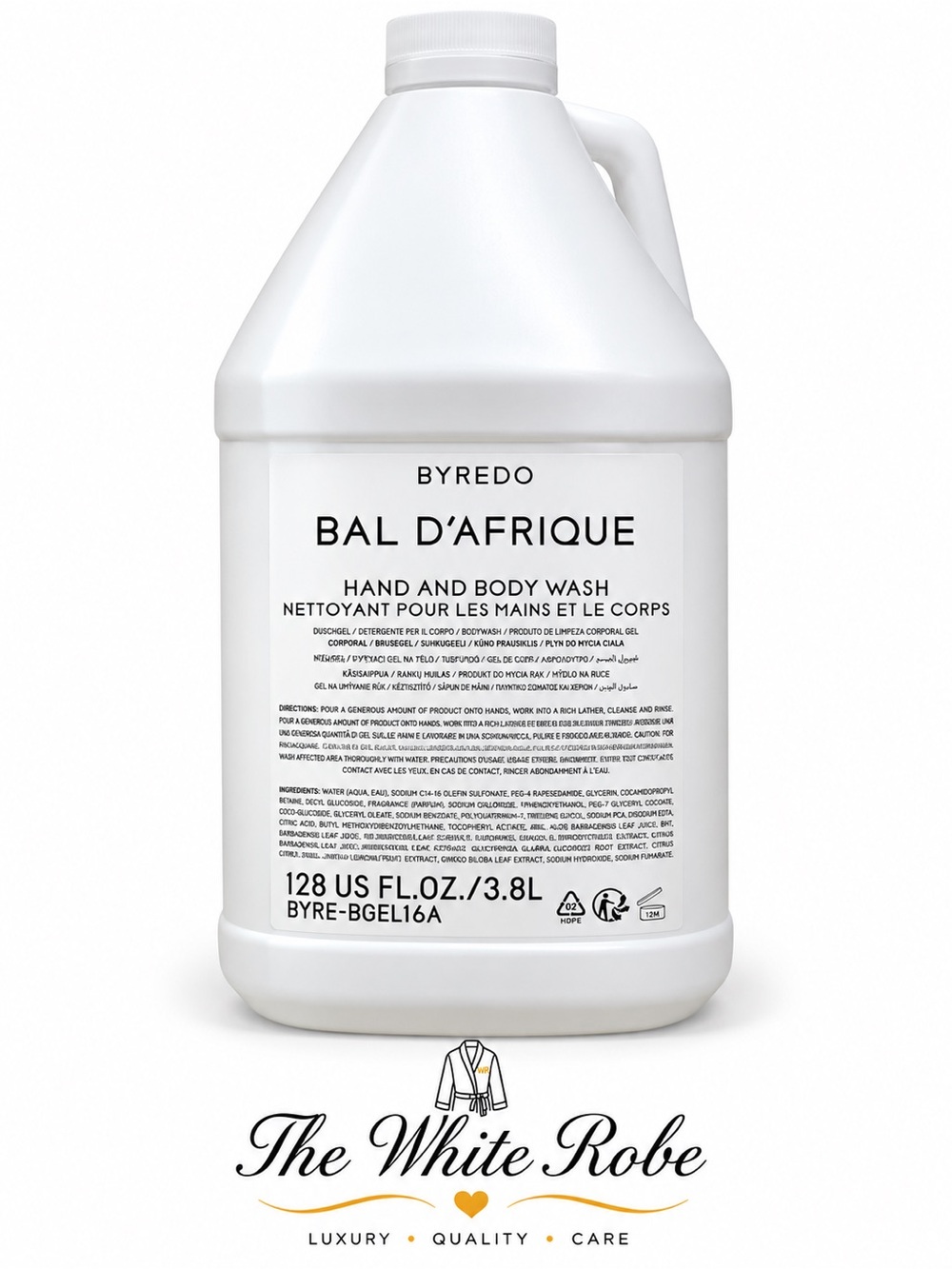BYREDO Bal d’Afrique Hand & Body Wash 128 oz / 3.8 L Luxury Refill